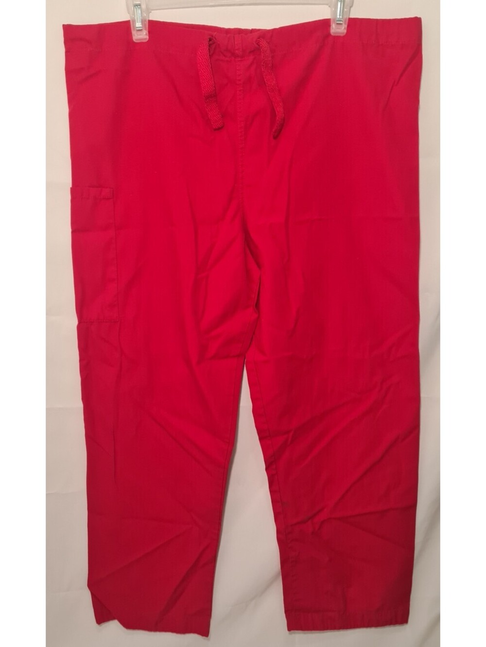Fundamentals Women's Scrub Pants Size Small S Red Drawstring Medical Uniform